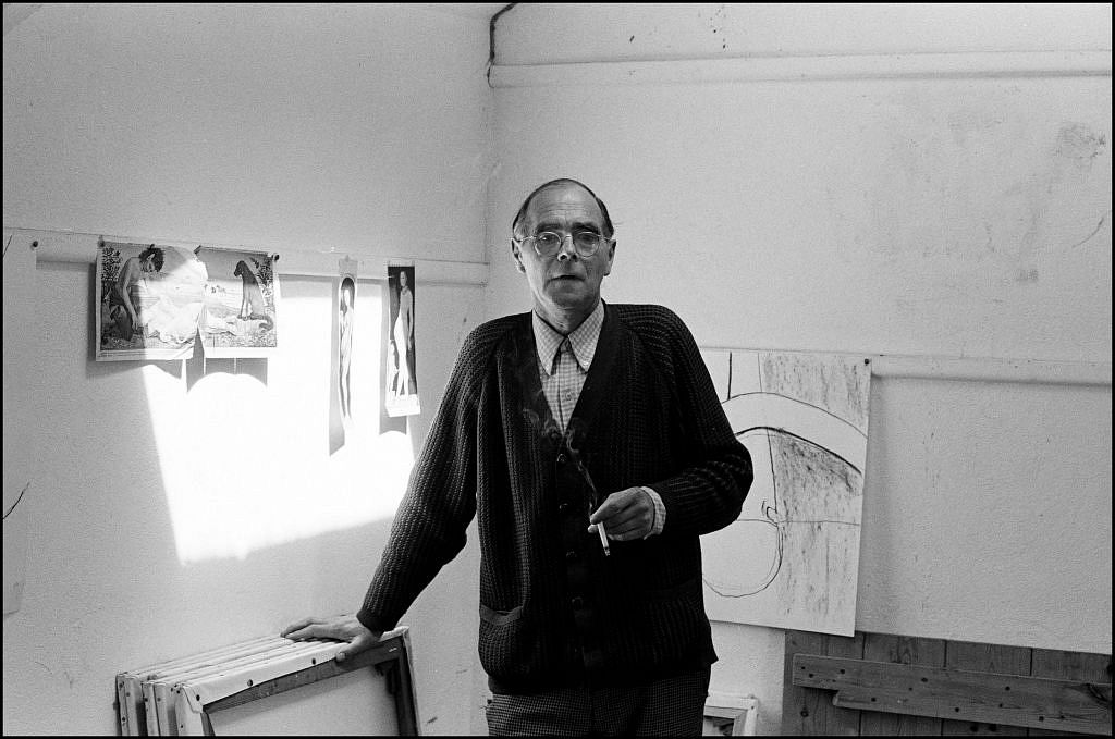 The painter Roger Hilton